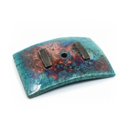 blaue raku seifenschale unten