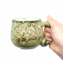 grüne Tasse 'Chamäleon'