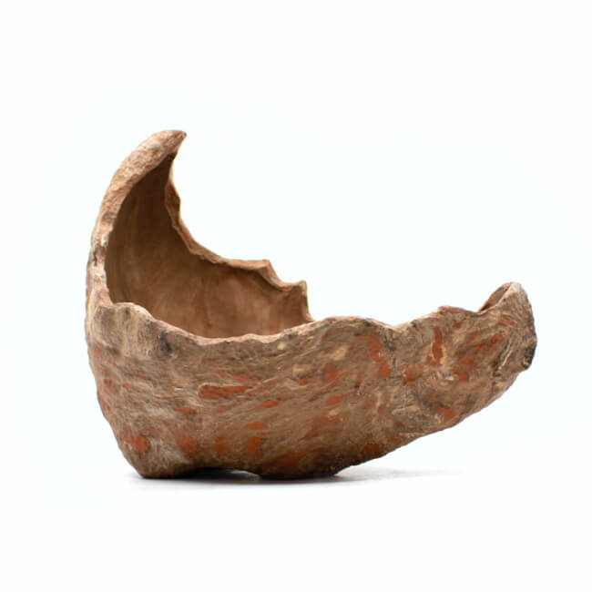 Halfmoon Bonsai-Schale organisch Seite