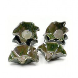 handgemachte Muffinformen in grün 