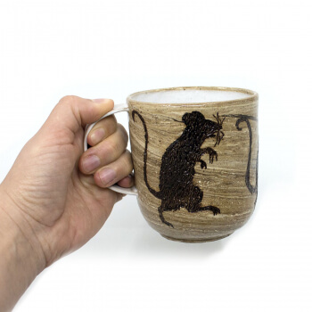 Tasse mit Zombi-Ratten