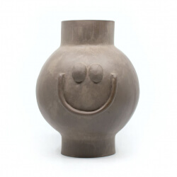 Vase 'Smile' anthrazit
