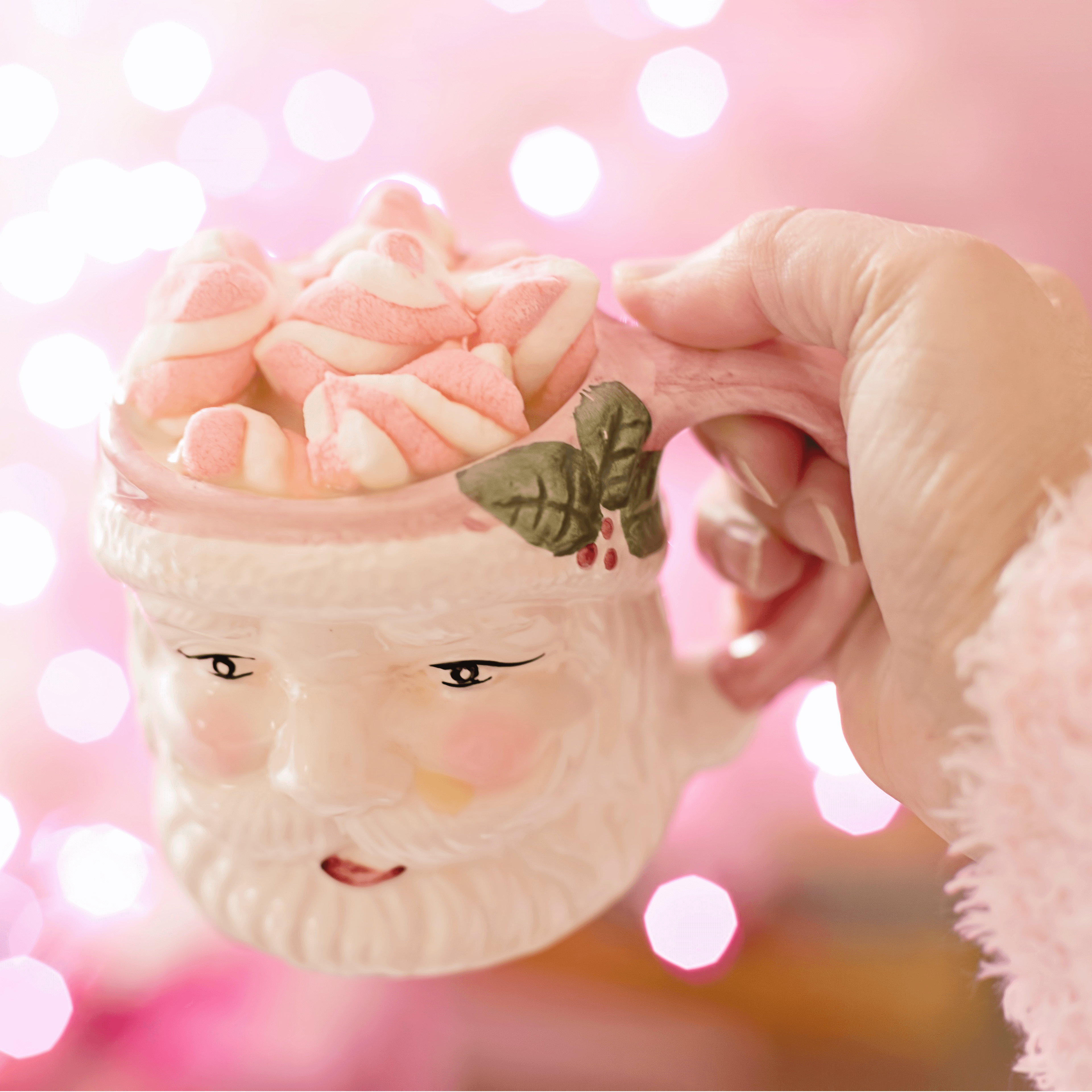Handgemachte Keramik zu Weihnachten - Marshmallow