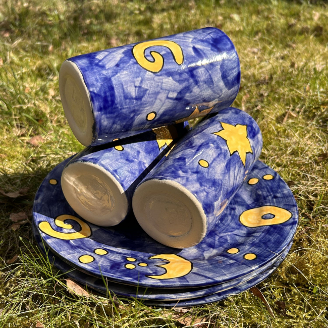 3 Becher & 3 Teller Set - Restsumme Bild 1