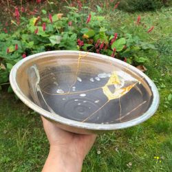Reparatur Schale mit goldener Narbe (in Art von Kintsugi) - Restsumme Bild 5