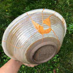 Reparatur Schale mit goldener Narbe (in Art von Kintsugi) - Restsumme Bild 3