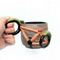 handgemachte Tasse 'Fahrrad' Bild 2 Tasse 'Fahrrad' Henkel
